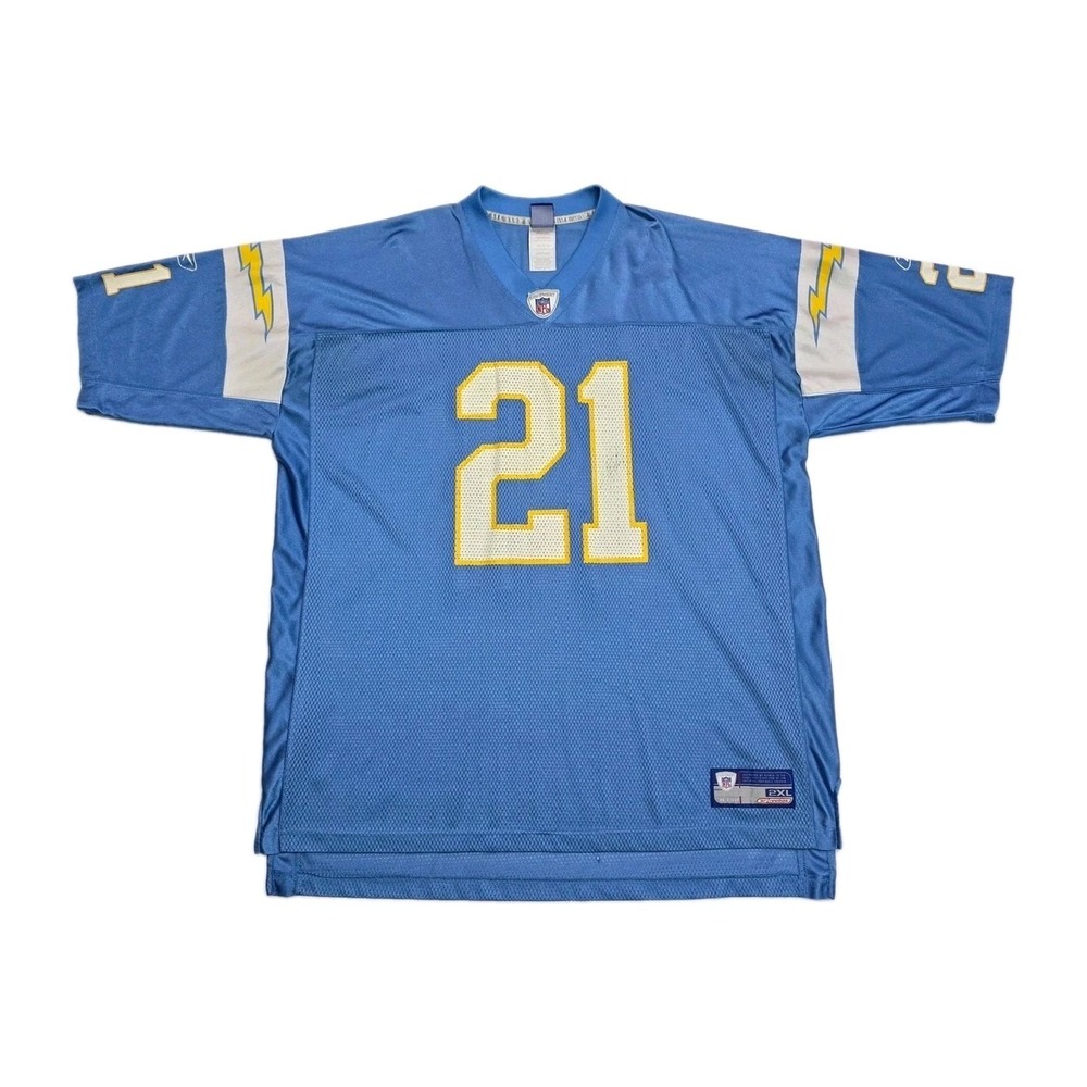 San Diego Chargers Vintage Reebok NFL Tomlinson 21 Jersey Mens 2XL Blue